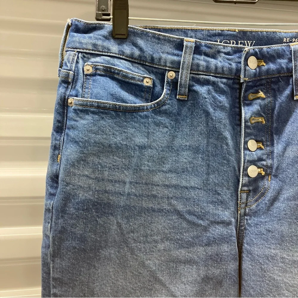 J. Crew Classic Blue Wide Leg Jeans - Picture 4 of 11